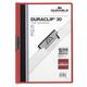 Durable Duraclip 30 report cover Red, Transparent PVC