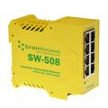 Brainboxes SW-508 network switch Unmanaged Fast Ethernet (10/100)...