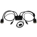 StarTech.com 2 Port USB VGA Cable KVM Switch - USB Powered with...