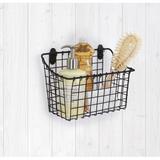 Ottawa The Twillery Co.® Wall Storage Organizer w/ Wall Baskets Metal in Black | 7.5 H x 10.25 W x 5.5 D in | Wayfair