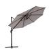 Arlmont & Co. Christipher 9'9" Cantilever Umbrella Metal | 108 H x 117 W x 117 D in | Wayfair 18519F77DD3B48D5A00216FFF1BD572D