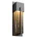 Hammerton Studio Square Glass 16 Inch Tall Outdoor Wall Light - ODB0055-16-TB-BG-G1