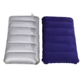 Oreiller de camping en plein air portable oreiller gonflable coussin de dossier doux en PVC