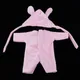 Mellchan-Mini ensemble de vêtements pour bébé costume rose beurre pour nouveau-né 9-11 pouces