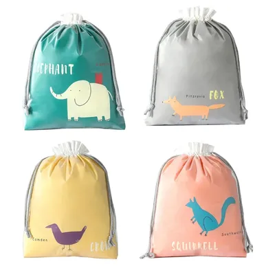 Pochette de voyage à cordon coulissant sac d'emballage Portable pour sous-vêtements chaussures