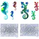 Moule en résine 3D Gecko pour décoration murale moules en silicone XY faits à la main décoration