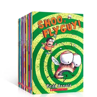 Ensemble de 15 livres anglais pour enfants livre d'images pour bébés série The Fly man livre de