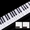 Autocollant Transparent sans colle pour clavier de Piano électronique 88 touches Notes de musique