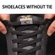 Lacets de chaussures élastiques pour enfants et adultes chaussures plates fermeture à pression