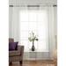 White - Rod Pocket Sheer Tissue Curtain Panel Drape - Piece