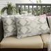 Humble + Haute Outdura Saxon Linen Indoor/Outdoor Corded Lumbar Pillows (Set of 2)