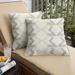 Humble + Haute Outdura Saxon Linen Indoor/Outdoor Corded Pillows (Set of 2)