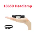 Lampe frontale Rechargeable H05B USB-C 18650 3 x XPG3 LED blanches et 2 x LED rouges Max 2000