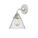 Innovations Lighting Nouveau 2 Cone - 1 Light 8 Sconce Polished Chrome/Seedy