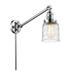 Innovations Lighting Bell - 1 Light 8 Swing Arm - 5 Shade - Plug In or Hardwired Deco Swirl/Polished Chrome