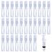 30Pcs 3ml 5ml 10ml Portable Mini Refillable Clear Glass Empty Sprayer Perfume Bottles Cosmetic Atomizers Spray Bottle Container for Travel Party Must Makeup Tool (30Pcs 5ml Glass Perfume Bottles)