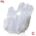 Natural Cluster White Crystal Home Office Desktop Original Ornament B4X4