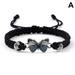 TPALPKT Butterfly Charm Bracelet Adjustable String Butterfly Bracelets for Women Men Classic Black White Braided Rope Chain Bracelet Jewelry Gifts F6J2