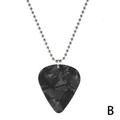 Patterned Guitar Pick Leather Necklace and Drum Kit Ten Guitar Pick Necklace Charm F4i2 Black Necklace E9P2