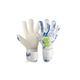 Torwarthandschuhe REUSCH "Pure Contact Silver Junior" Gr. 6, weiß (weiß, blau) Kinder Handschuhe Fussballhandschuhe