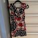 Anthropologie Dresses | Leifsdottir From Anthropologie Patterned Short Dress With Ruffles, Size 0 | Color: Black/Red | Size: 0
