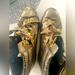 Michael Kors Shoes | Gold Michael Kors Gold Foiled High Top Sneakers | Color: Gold | Size: 9.5