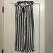 American Eagle Outfitters Pants & Jumpsuits | American Eagle Paper Bag Waist Striped Pant, Size Medium. | Color: Blue/White | Size: M