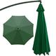 2.7m-6 Arms 2.7m-8 Arms 3m-6 Arms 3m-8 Arms Replacement Parasol Garden Patio Umbrella Fabric Canopy Cover, Sun Umbrella Replacement Cloth, Polyester UV Protection,Waterpro(Size:3M-8Ribs,Color:Green)