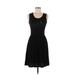 French Connection Casual Dress - A-Line: Black Solid Dresses - Women's Size 6