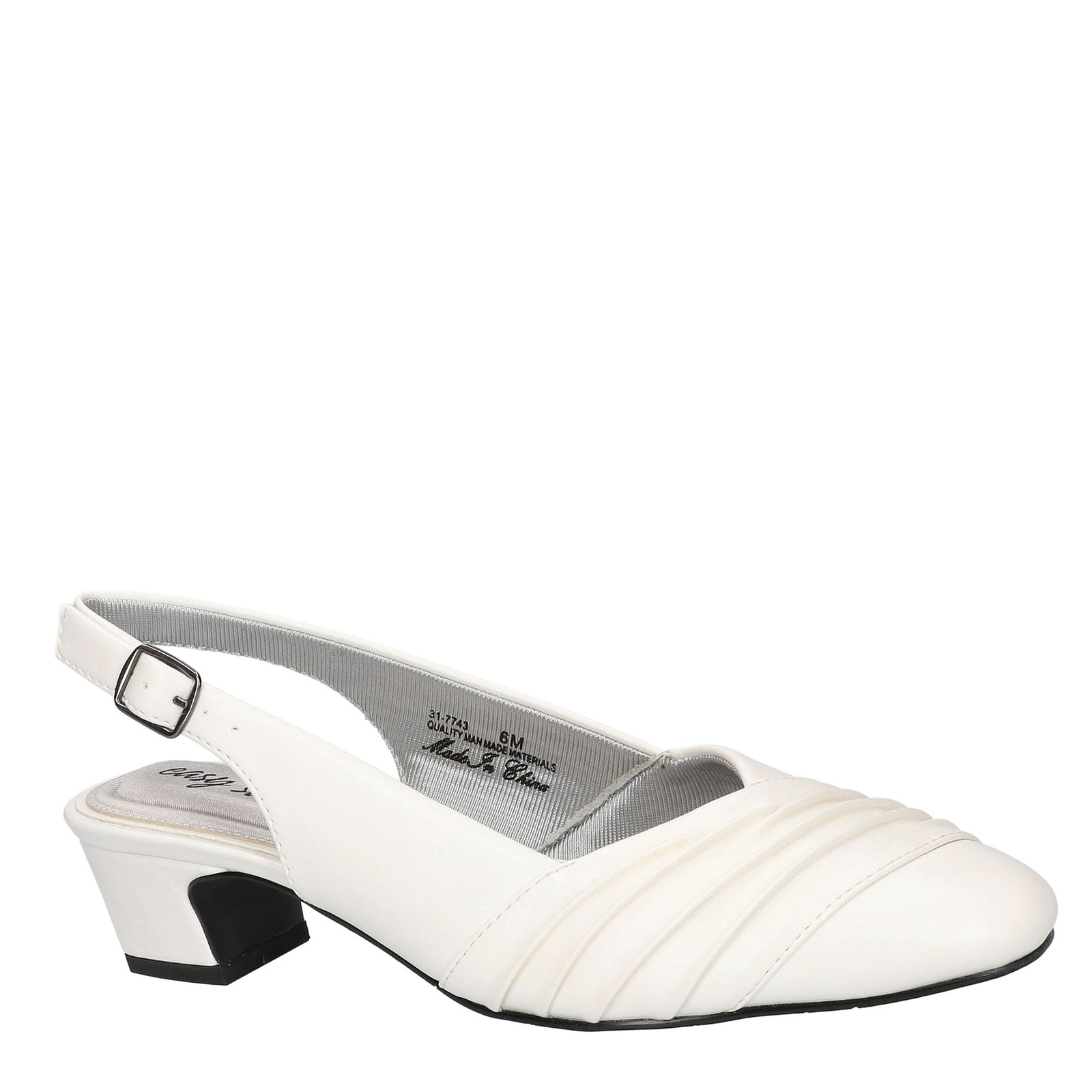 Easy Street Bates - Womens 7.5 White Pump W2
