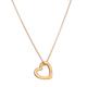 Women's Yellow Gold Plated Diamond Heart Necklace Posh Totty Designs