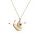 Women's Snailed It Freshwater Pearl Snail Necklace 18K Gold-Filled Chain I'mmany London