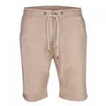 Men's Neutrals Plain Drawstring Shorts - Stone 30" David Wej