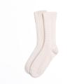 Women's Cable Cashmere Socks - White Voya