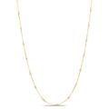 Women's White Diamond Fin Long Necklace In 18K Yellow Gold Tresor Collection