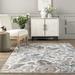 Blue/Gray 144 x 108 x 0.04 in Area Rug - Lark Manor™ Tiffani Floral Machine Washable Stain-Resistant Area Rug | 144 H x 108 W x 0.04 D in | Wayfair