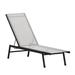 Hokku Designs Aubrette All-Weather PVC-coated polyester Adjustable Reclining Chaise Lounge Outdoor Chair Metal in Gray | 38 H x 23.25 W x 76 D in | Wayfair