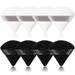 8 Pieces Powder Puffs Face Soft Powder Puff Triangle Makeup Puff for Loose Powder Body Powder Wedge Velour Cotton Cosmetic Foundation Sponge Wet Dry Beauty Makeup Tool - Black and White