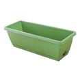 Zioy Vegetable Planter Large Capacity Shatterproof Impact Resistance Smooth Edge Drain Hole Design Rectangular Flower Pot Windowsill Planter Box Garden Supplies