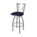 Holland Bar Stool 36 in. Catalina Swivel Outdoor Bar Stool with Breeze Sapphire Seat Stainless Steel