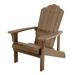 Plastic Wood Adirondack Chair Adirondack Chair Campfire Chairs Easy Installation Plastic Wood Lawn Chair Patio Chairs for Outside Deck Garden Backyard Weather Resistant Brown