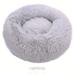 Round Ultra Soft Plush Calming Cushion Bed For Pets Fluffy Dog Bed For Small Medium Large Dogs