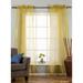 Olive Gold - Rod Pocket Sheer Tissue Curtain Panel Drape - Piece