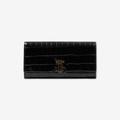 Burberry Embossed Leather TB Continental Wallet