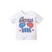 Qtinghua 4th of July Baby Boys Girls Independence Day Outfits American Flag T Shirt Letter Star Striped Tees Tops Clothes White 2-3 Years