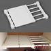 Tension Shelf Scalable Closet Storage Shelf Wall Mounted Kitchen Rack Space Saving Wardrobe Decorative White Adjustable Organizer Shelves Cabinet Holders (Length: 9.1-11.8inches Width: 9.44 inch)