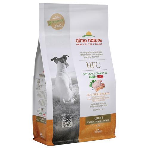 1,2kg Almo Nature HFC Adult Hund XS-S Huhn Hundefutter trocken