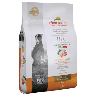 8kg Almo Nature HFC Adult Hund M-L Huhn Hundefutter trocken