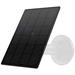 Solar Panel for Rechargeable Battery Outdoor Camera Waterproof Solar Panel with 3m USB Cable Continuously Power for Outdoor Security Camera 5V 4W Micro USB Port White F26234