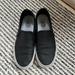 Vans Shoes | Black Leather Slip On Sneakers | Color: Black | Size: 11